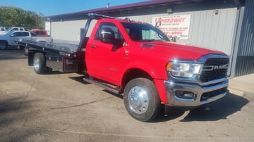 2024 Ram 5500 Diesel 4x4 with Century 10S Steel Carrier (Red)